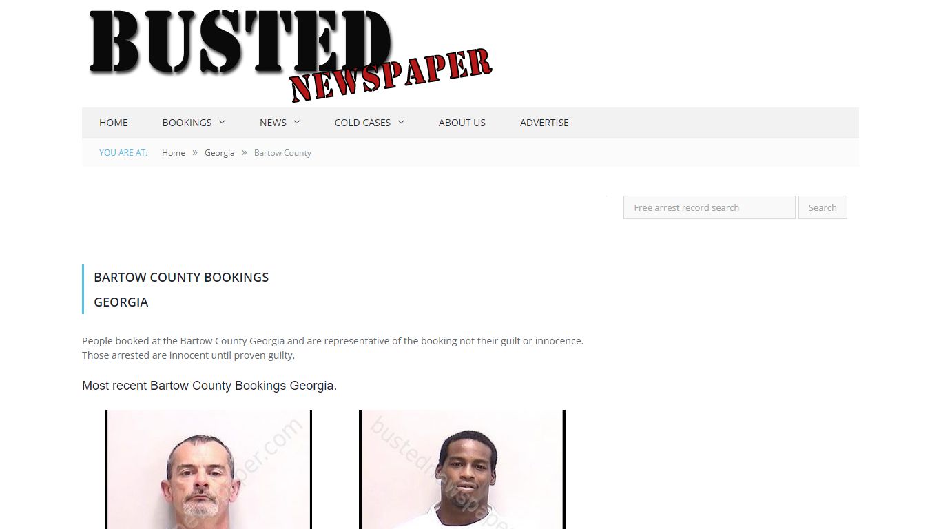 Bartow County, GA Mugshots - BUSTEDNEWSPAPER.COM